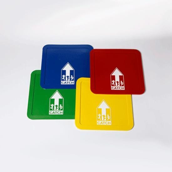 CATCH Bases, Assorted Colors, Set Of 4 2120261